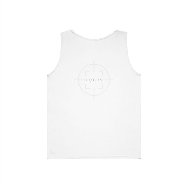 17224784063019014412_2048.jpeg Focus Unisex Heavy Cotton Tank Top, Motivational Sleepwear, Summer Workout Tee, Scalable Design, Gift for Fitness Enthusiasts