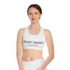 3406158241924844190_2048.jpeg Motivational Sports Bra - I'm Not Scary, Just Focused | Workout Gear, Fitness Apparel, Athleisure, Gift for Her, Gym Clothing